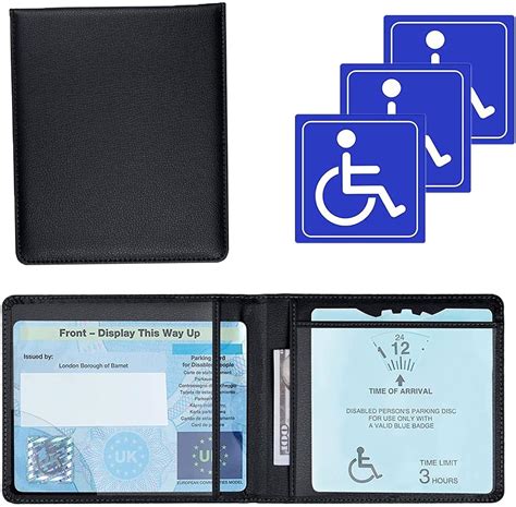 disability blue badge holder wallet.